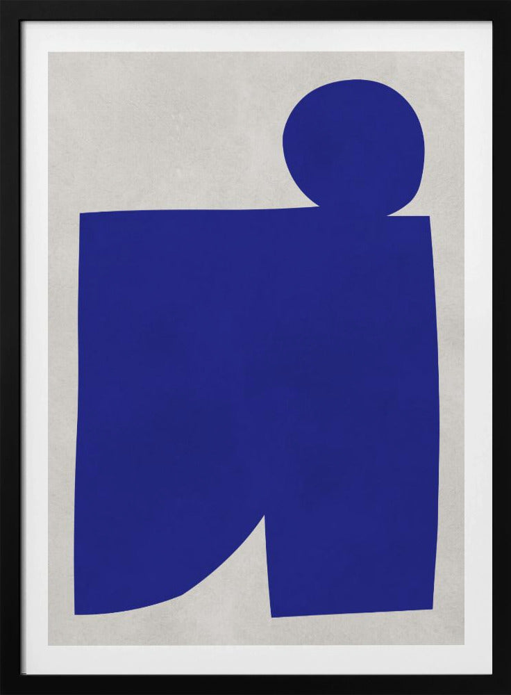 Blau-weiße Kunst 1 | Poster