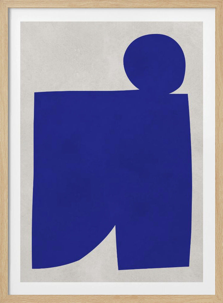 Blau-weiße Kunst 1 | Poster