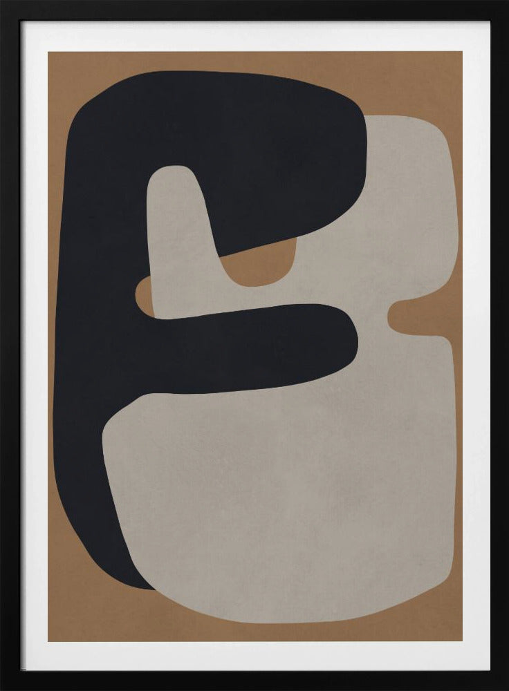 Braune und schwarze Kunst 1 | Poster