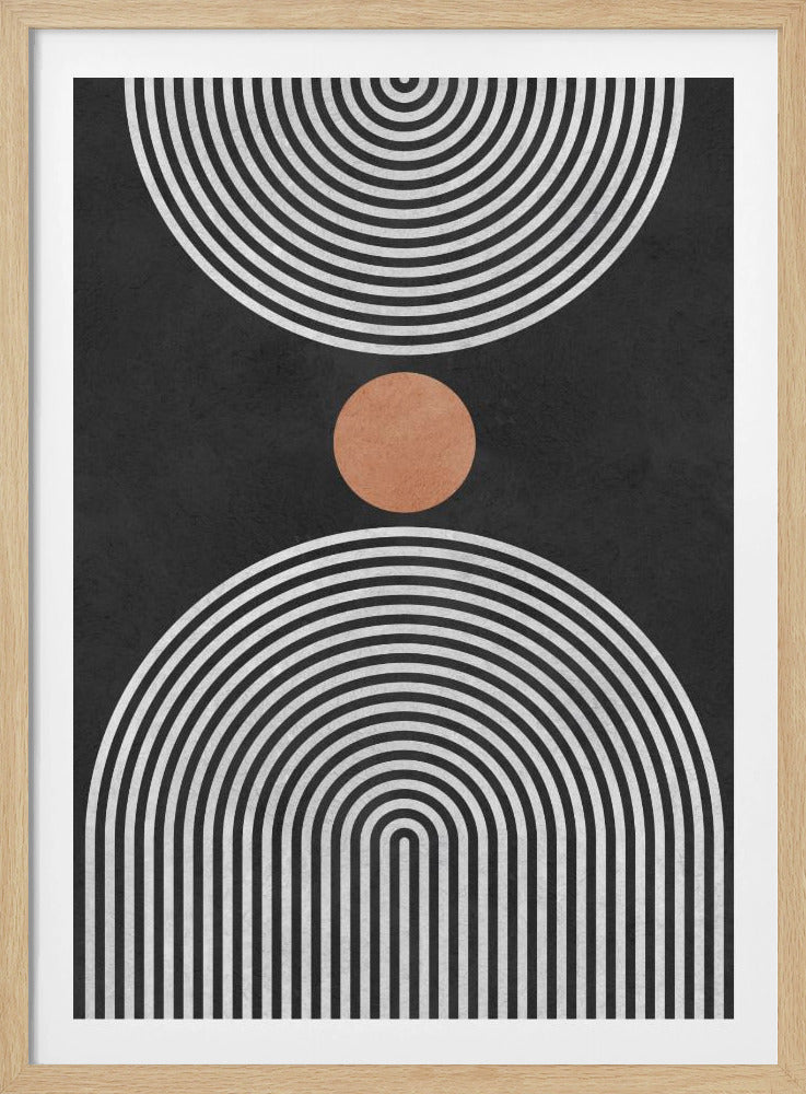 Kreise auf schwarzem Hintergrund 5 | Poster