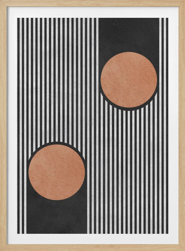 Kreise auf schwarzem Hintergrund 2 | Poster