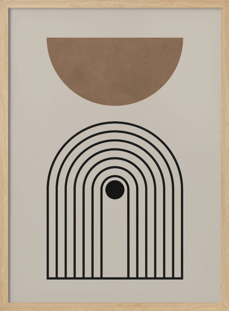 Komposition Linien und Kreise 5 | Poster
