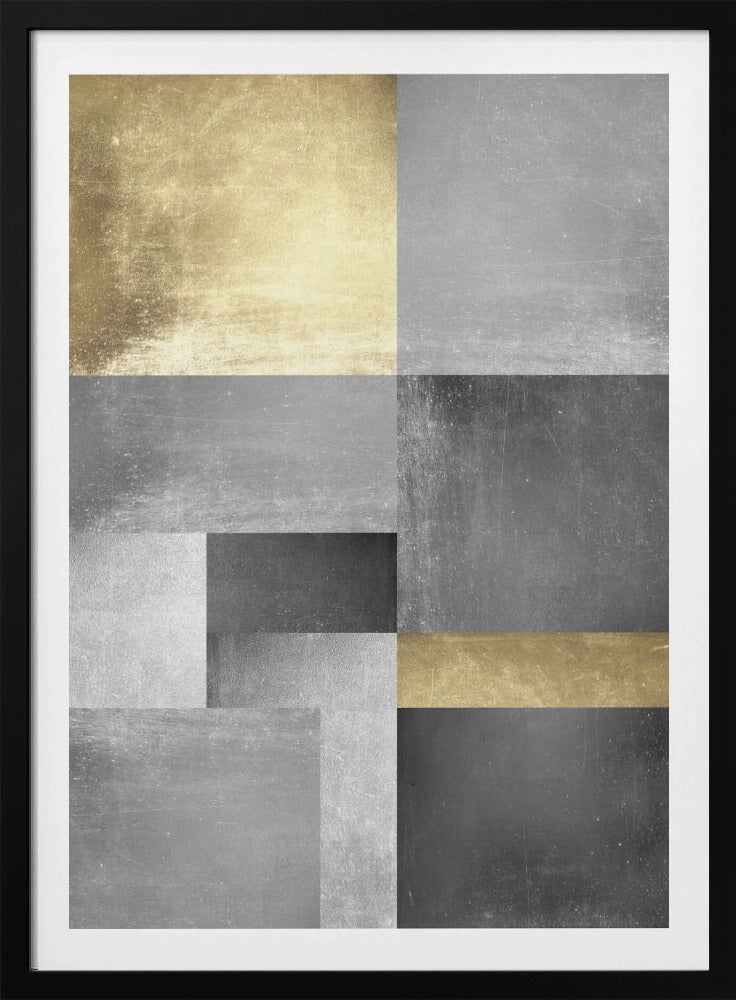 Gold- und Silbertexturen 5 | Poster
