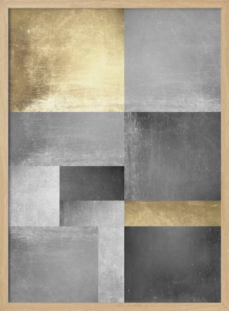Gold- und Silbertexturen 5 | Poster