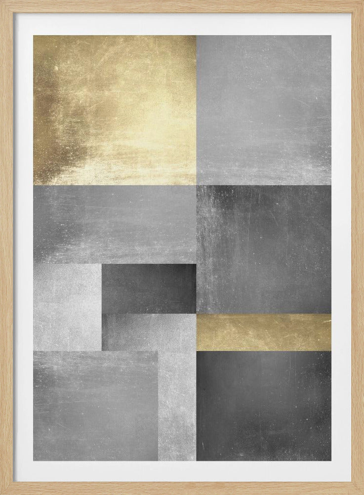 Gold- und Silbertexturen 5 | Poster