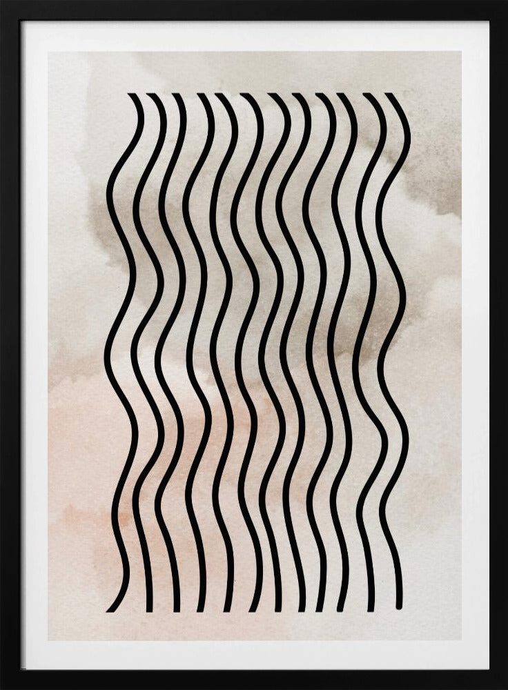 Geschwungene Rhythmuslinien | Poster