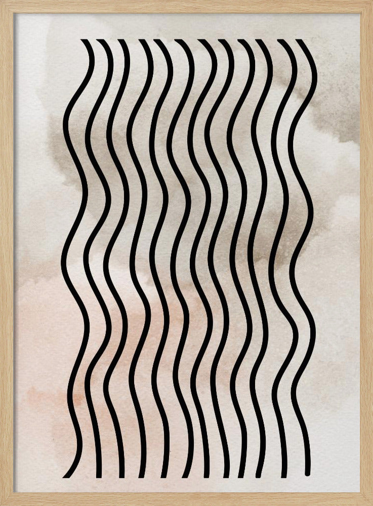 Geschwungene Rhythmuslinien | Poster