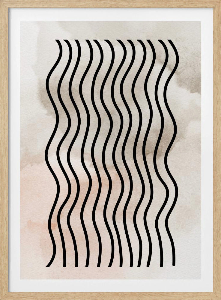Geschwungene Rhythmuslinien | Poster