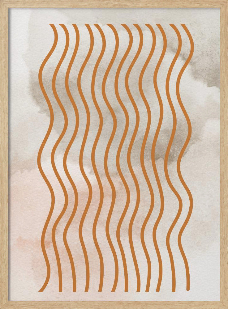 Geschwungene Linienharmonie | Poster