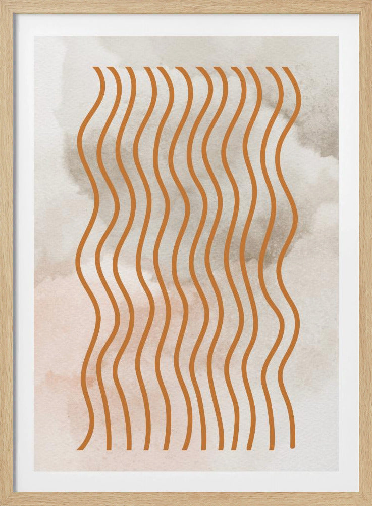 Geschwungene Linienharmonie | Poster