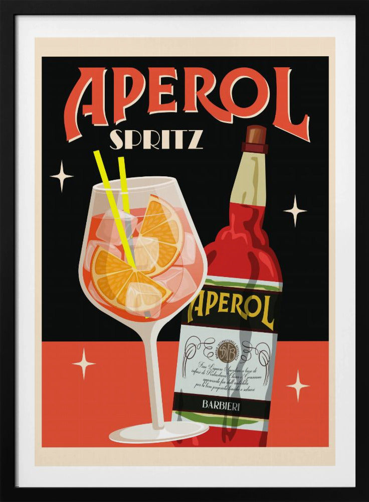 Aperol Spritz_Schwarz | Poster