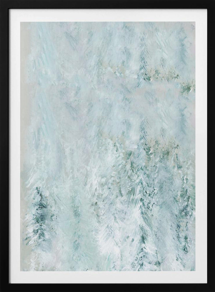 Winterweißer Wald Szene 1 | Poster
