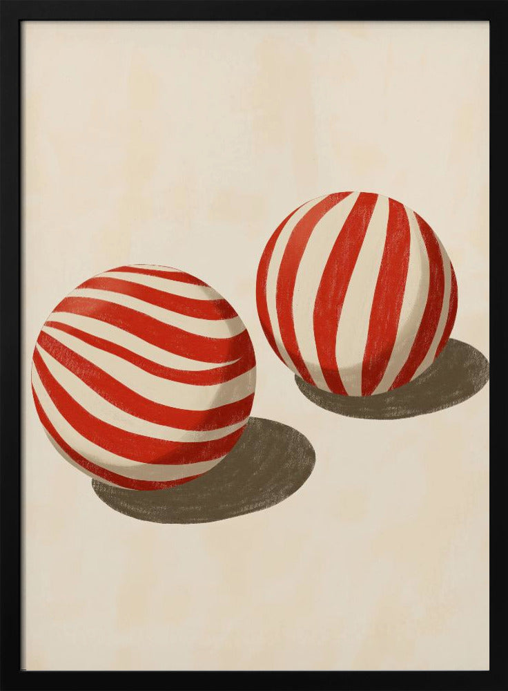 Süßigkeitenwirbel-Kugeln | Poster