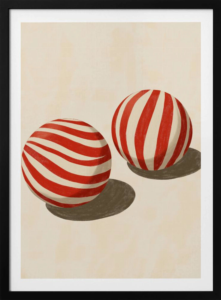 Süßigkeitenwirbel-Kugeln | Poster