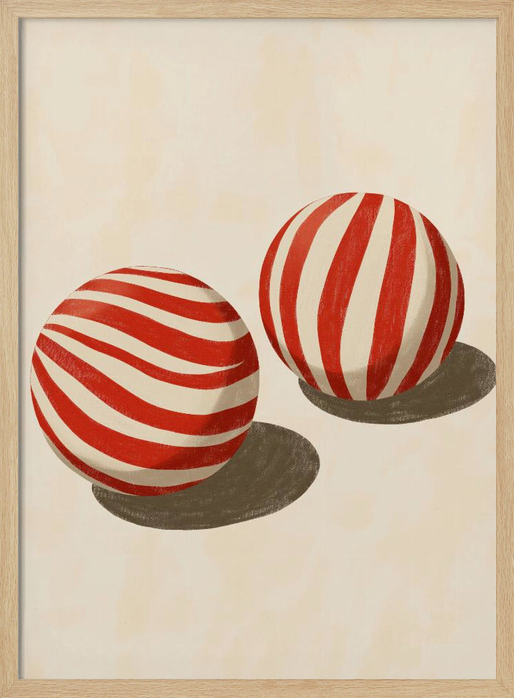 Süßigkeitenwirbel-Kugeln | Poster