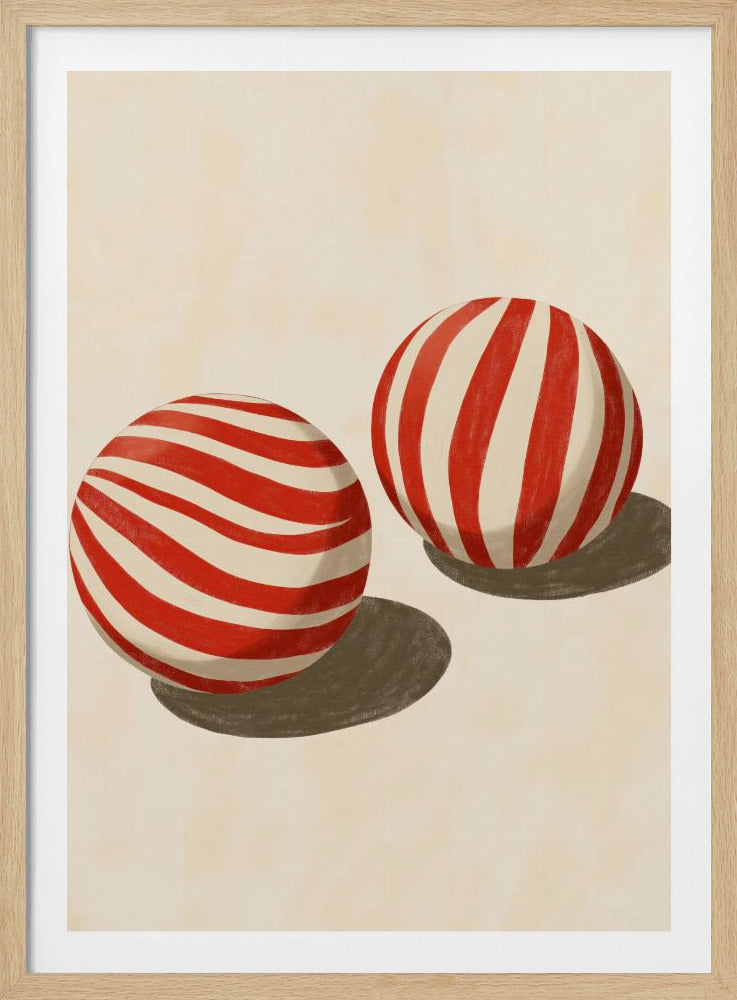 Süßigkeitenwirbel-Kugeln | Poster