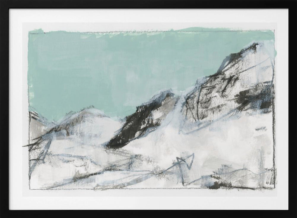 Weiße Berge Druck Nr. 1 | Poster