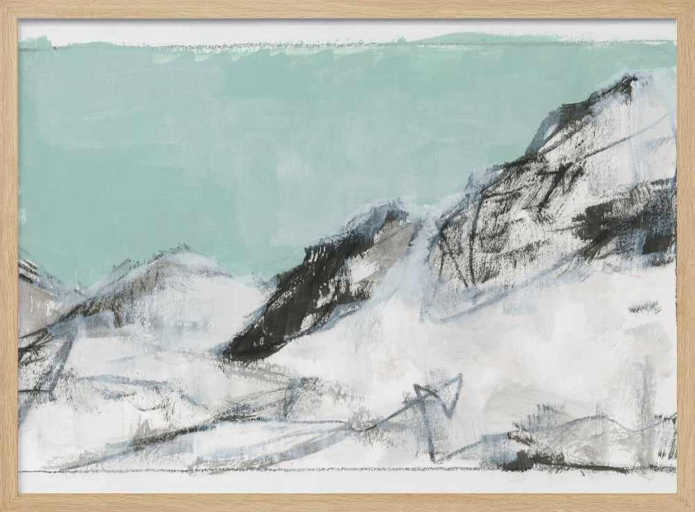 Weiße Berge Druck Nr. 1 | Poster