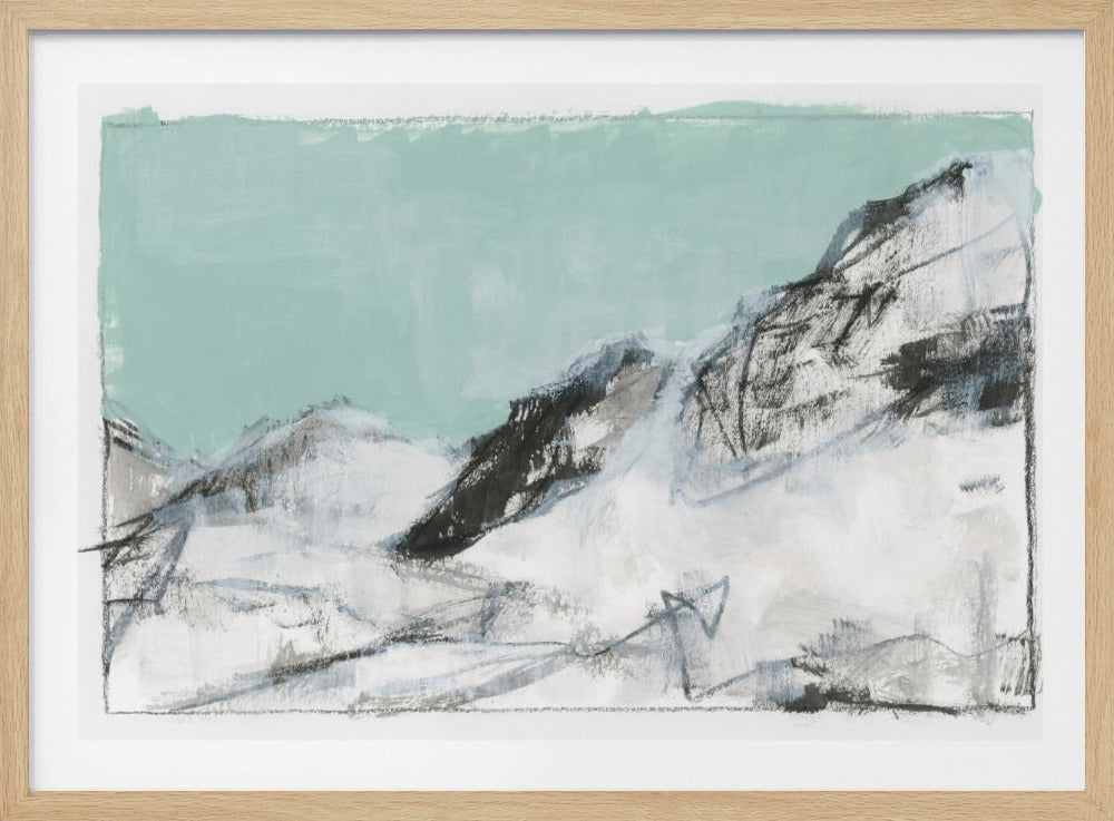 Weiße Berge Druck Nr. 1 | Poster