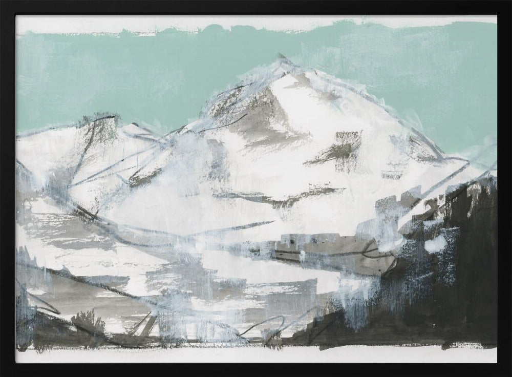 Weiße Berge Druck Nr. 2 | Poster