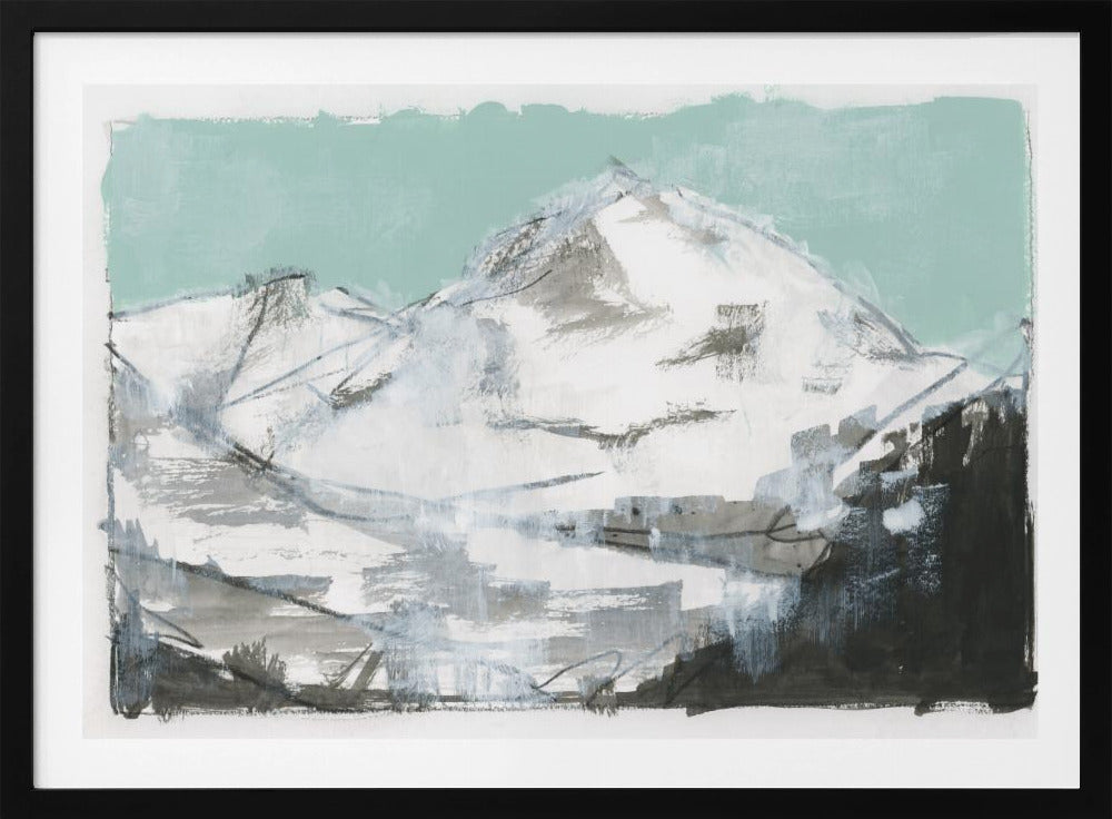 Weiße Berge Druck Nr. 2 | Poster