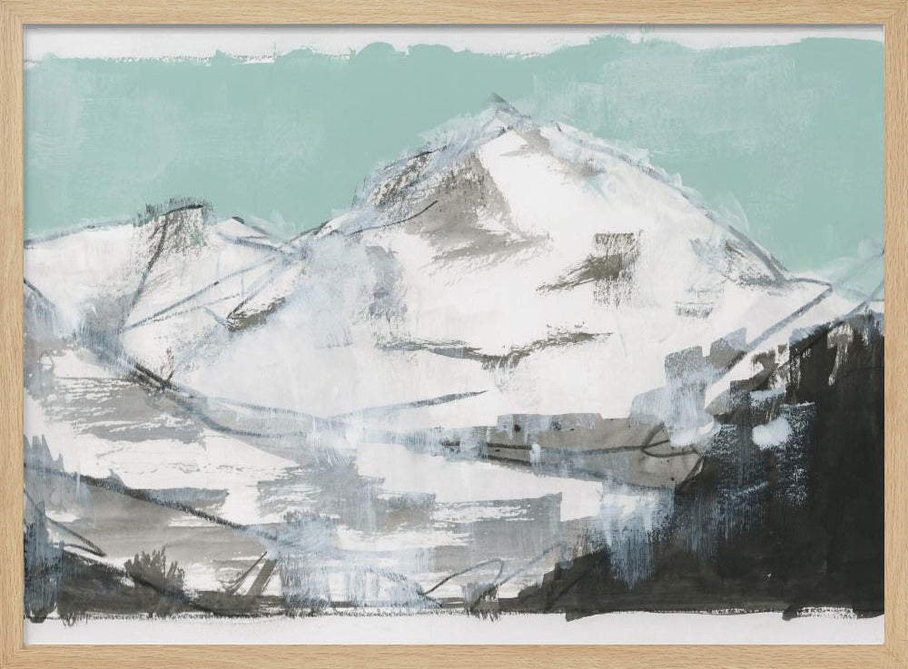 Weiße Berge Druck Nr. 2 | Poster