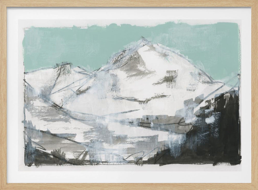 Weiße Berge Druck Nr. 2 | Poster