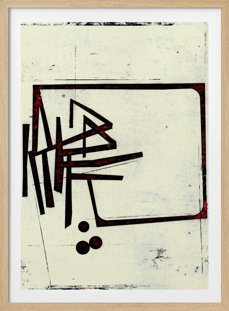 Eckige Linien und Punkte | Poster