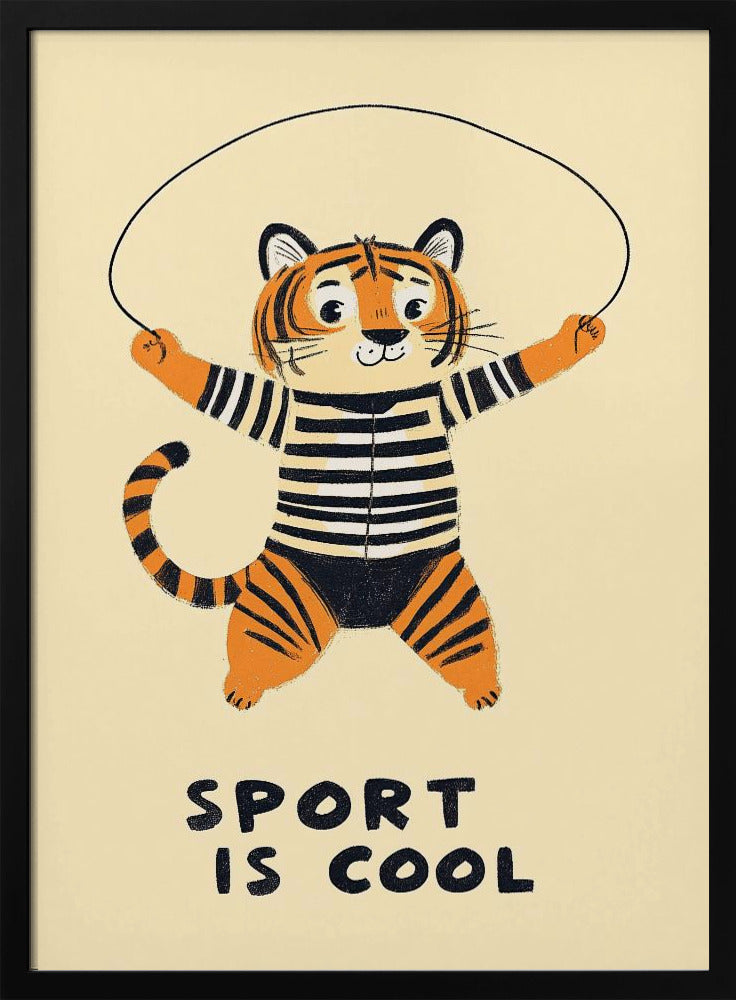 Springender Tiger-Spaß | Poster