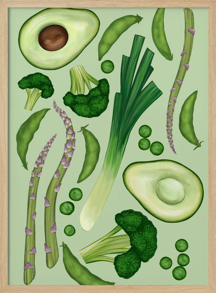 Grünes Gemüse | Poster