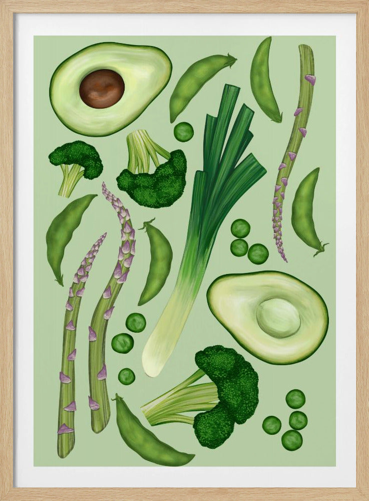 Grünes Gemüse | Poster