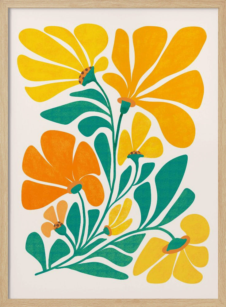 Königliche Sonnenblumen | Poster