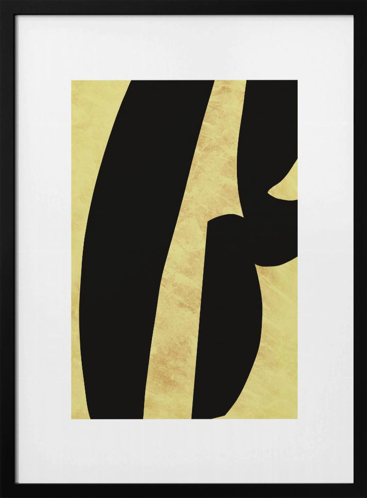Abstrakte schwarze Formen Druck Nr. 5 | Poster