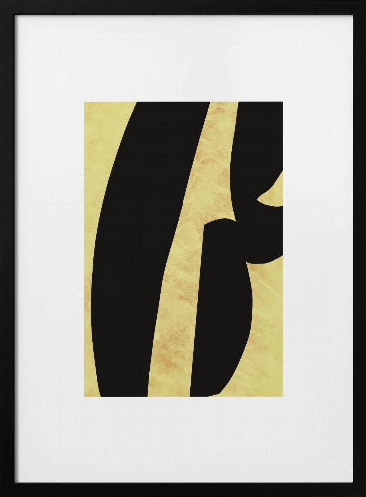 Abstrakte schwarze Formen Druck Nr. 5 | Poster