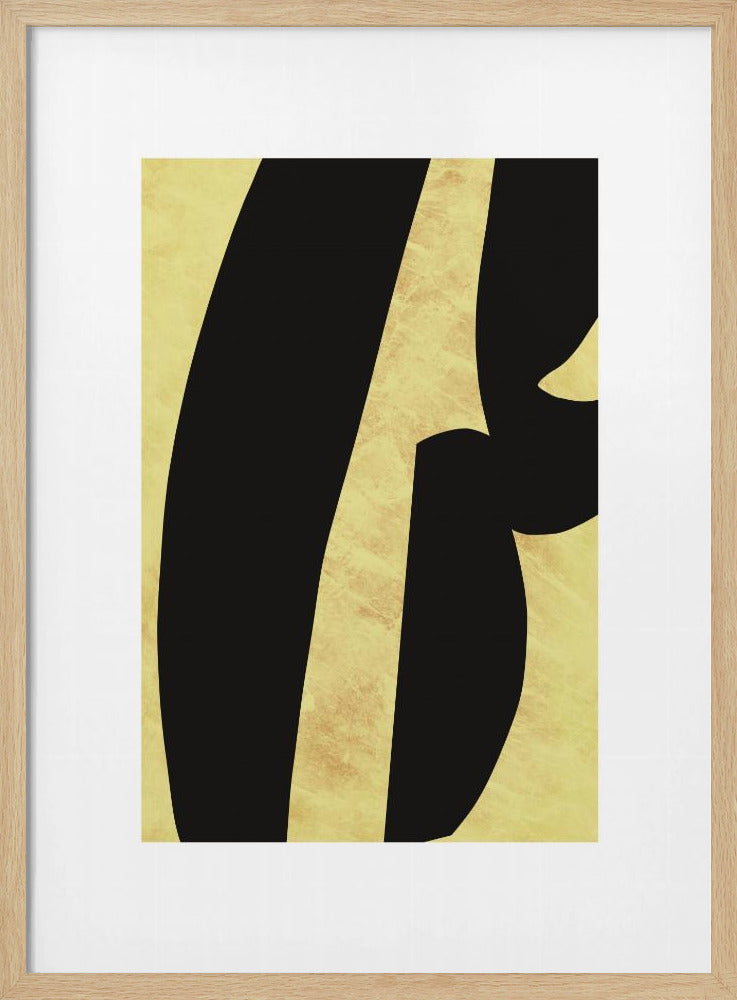 Abstrakte schwarze Formen Druck Nr. 5 | Poster