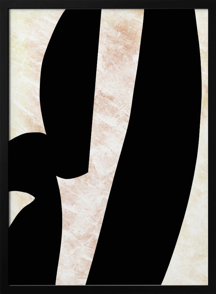 Abstrakte schwarze Formen Druck Nr. 6 | Poster