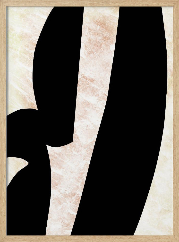 Abstrakte schwarze Formen Druck Nr. 6 | Poster