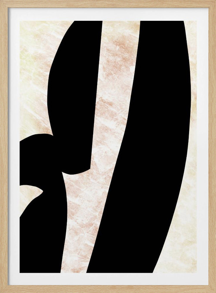 Abstrakte schwarze Formen Druck Nr. 6 | Poster