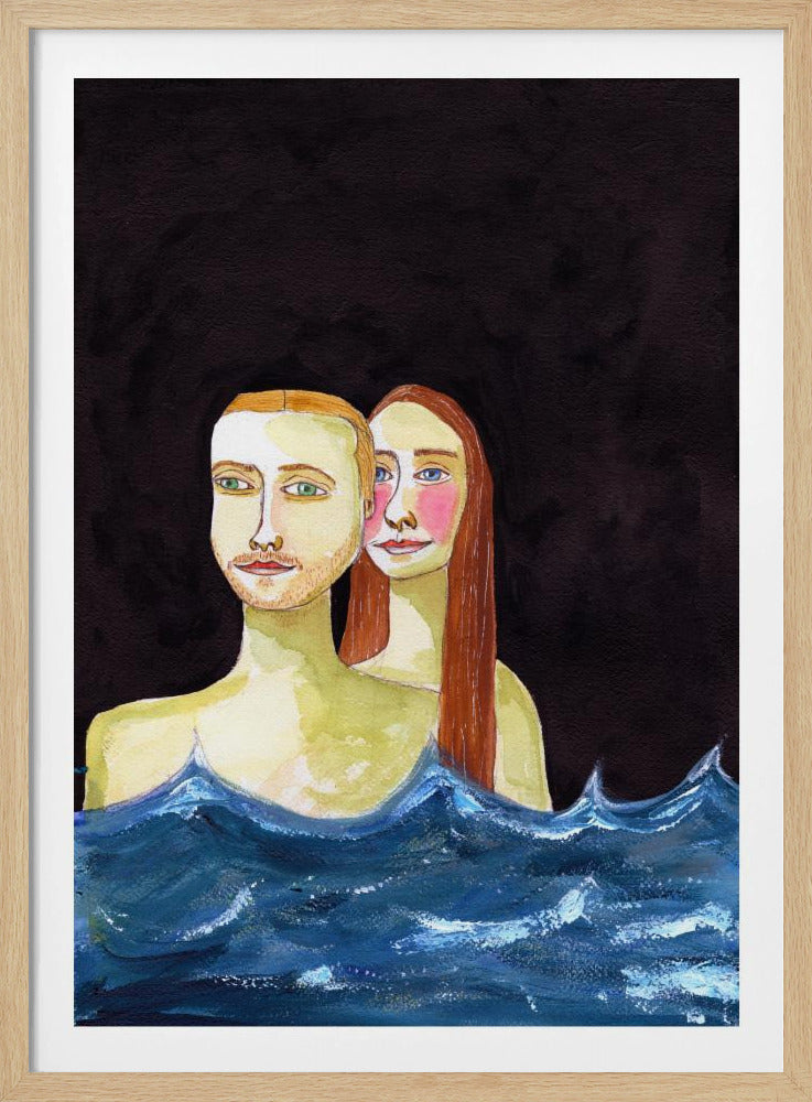 The Swimming Couple | Poster