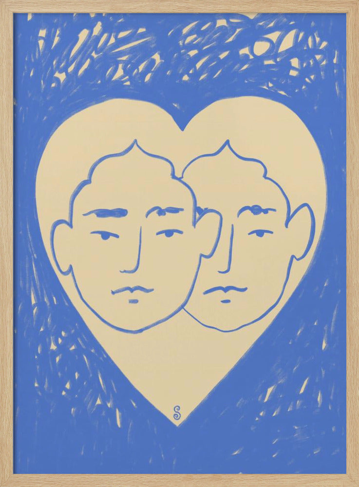 Two Abstract Faces | Poster