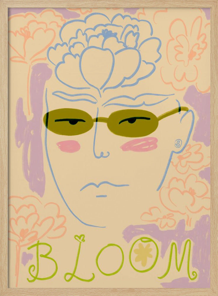 Floral Sunglasses | Poster