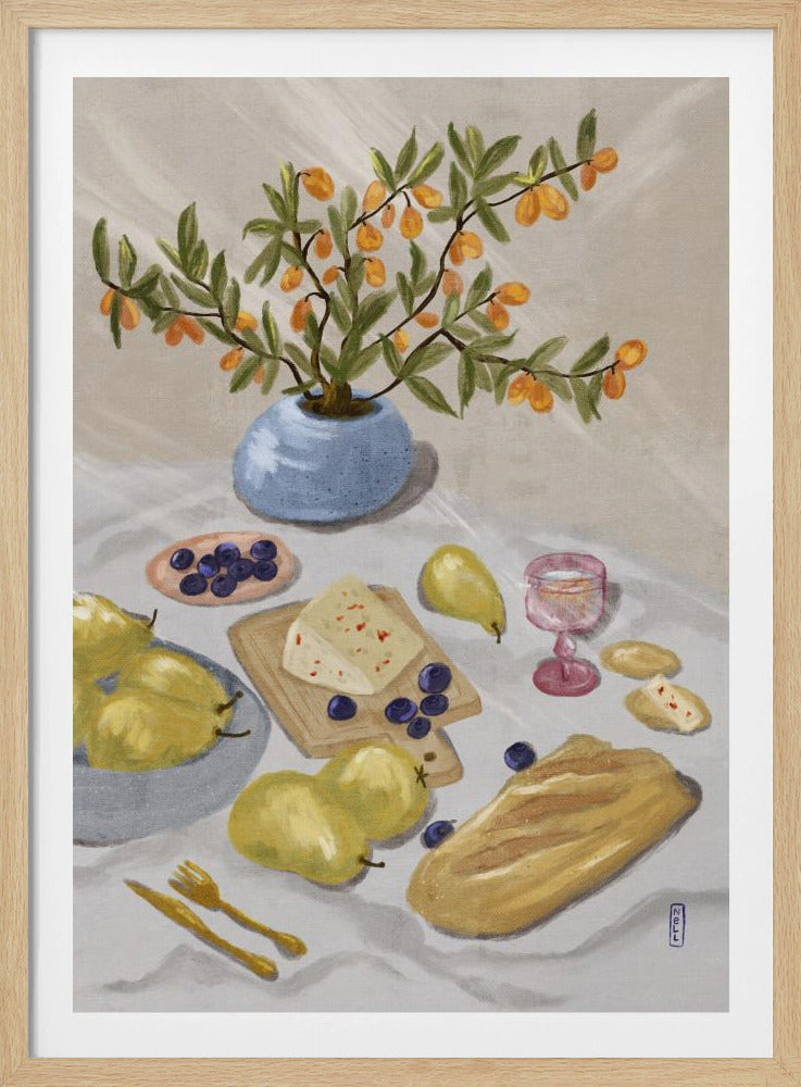 Gin Tonic in der Nachmittagssonne Illustration | Poster