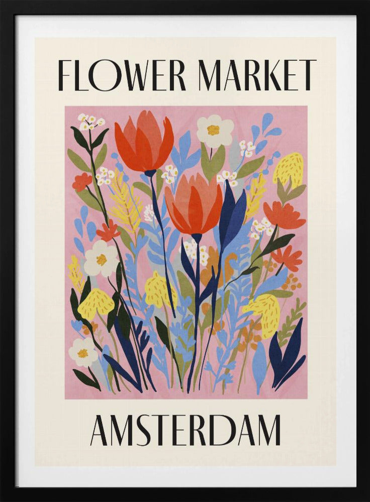 Blumenmarkt Amsterdam Niederlande | Poster