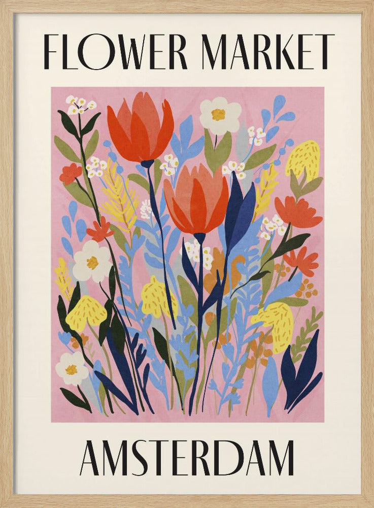 Blumenmarkt Amsterdam Niederlande | Poster
