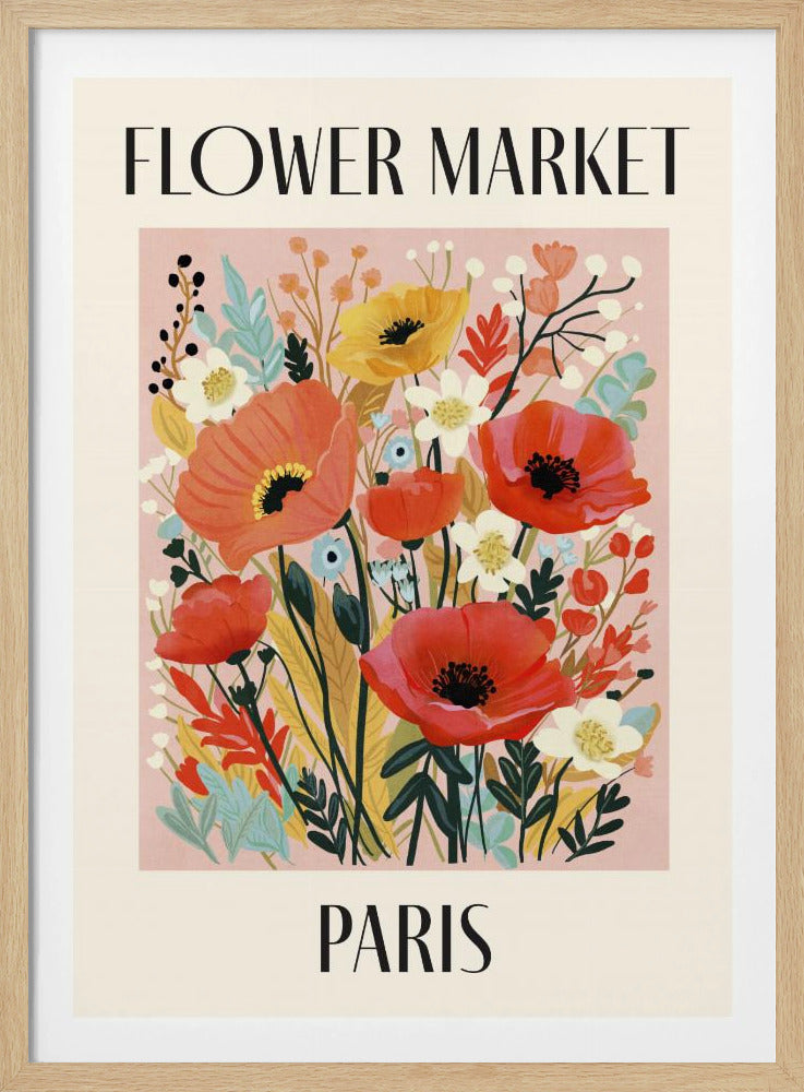 Blumenmarkt Paris Frankreich | Poster