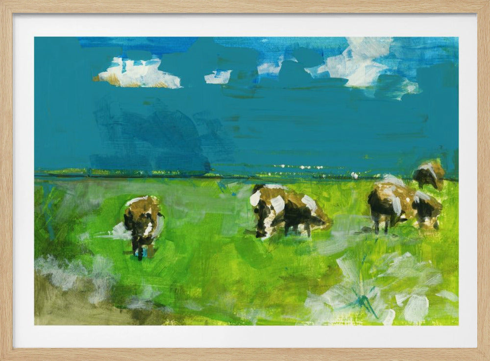 Kühe im Landschaftsdruck Nr. 2 | Poster