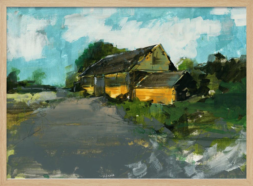 Scheunenlandschaft 1 | Poster