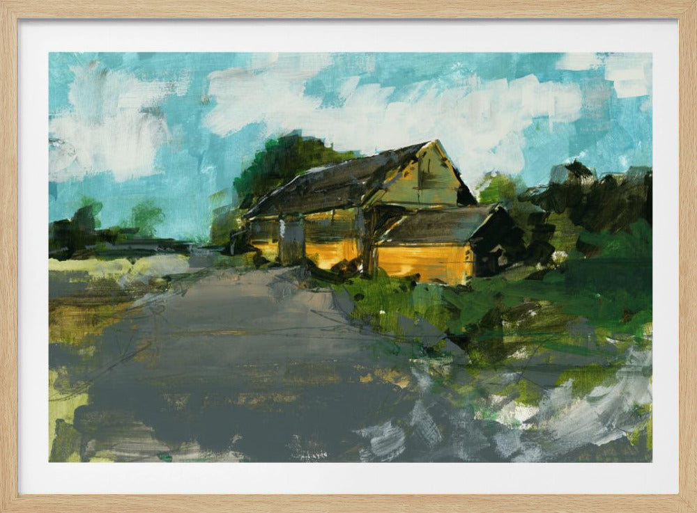 Scheunenlandschaft 1 | Poster