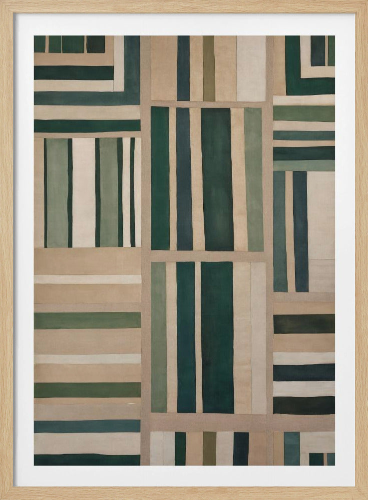 Geometrischer Wandteppich | Poster