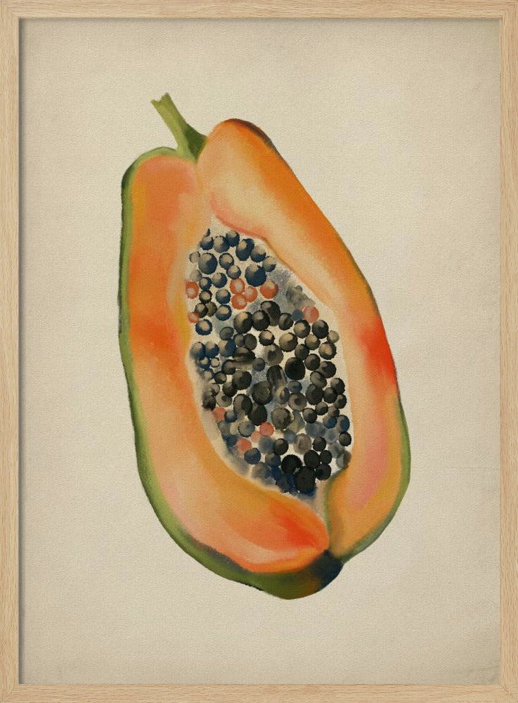 Vintage-Frucht - Papaya | Poster